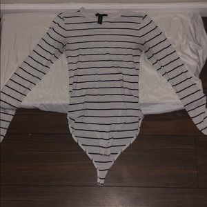 Forever 21 bodysuit/ striped